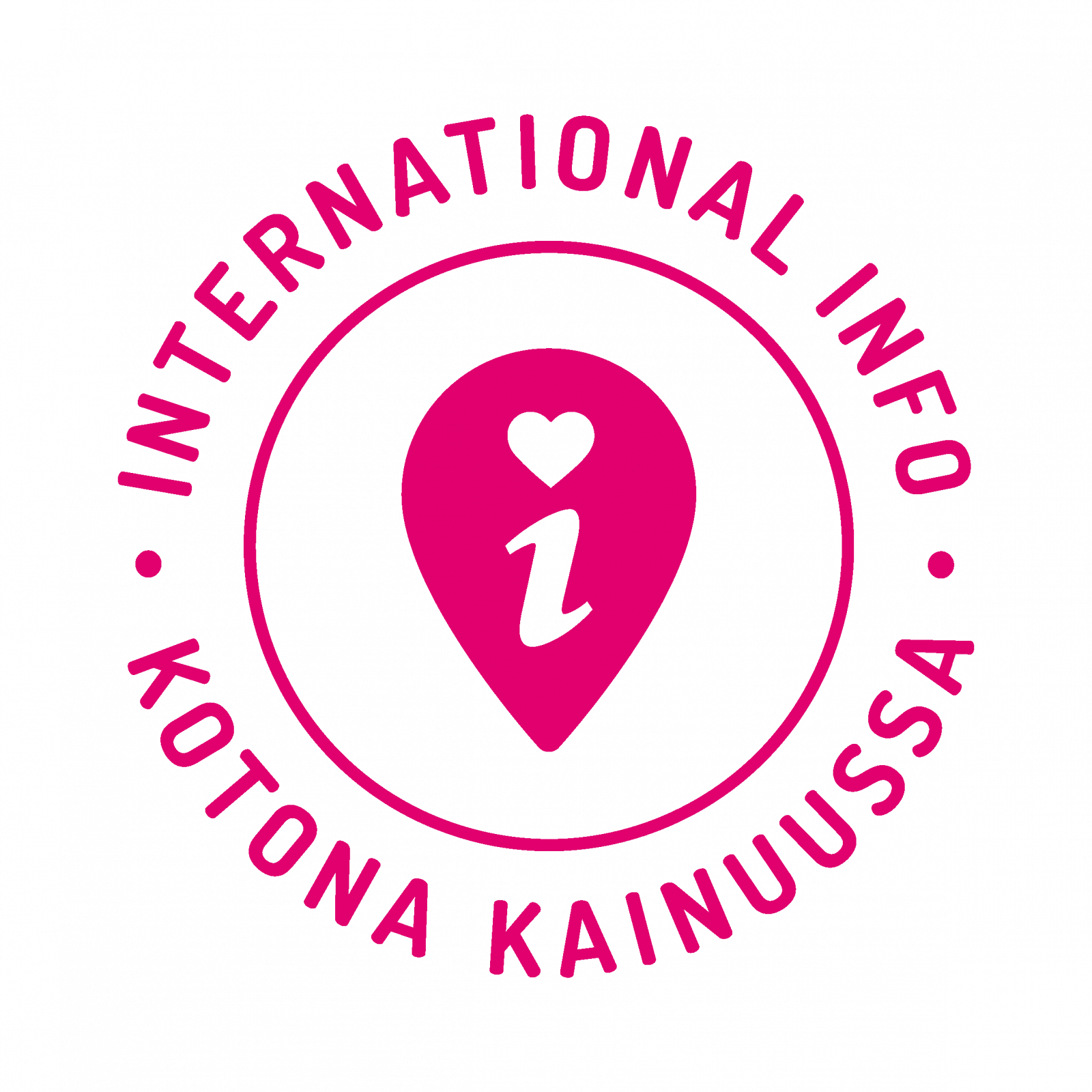 Kajaani International Infon logo (teksti: Kotona Kainuussa)